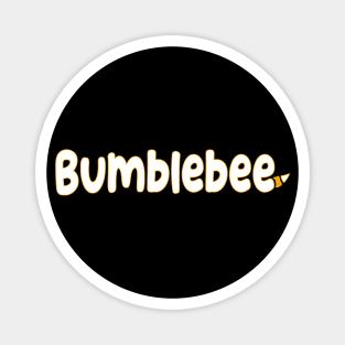 Bumblebee With Sting White Graphic Word Magnet
